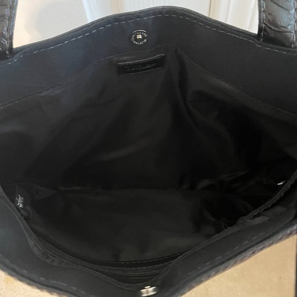 Thirty-One Black & White Floral Fabric Purse - NWOT. - Picture 3 of 4